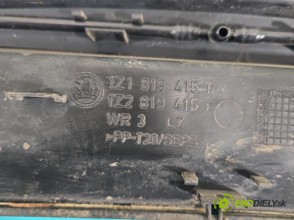 Skoda Octavia II 2004-2013 2.0 TDI 170 HP manual 125 kW 1968 cm3 5- torpédo 1Z1819415F (Torpédo (plast pod čelným sklom))