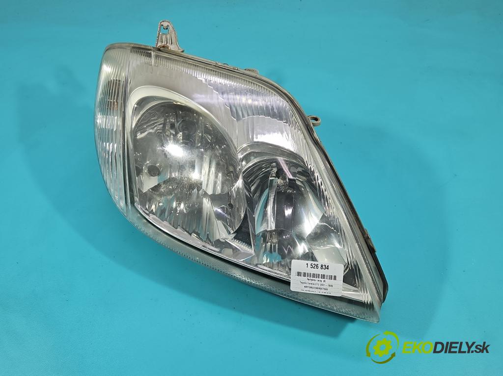 Toyota Corolla E12 2001-2009 1.4 vvti 97KM manual 71 kW 1398 cm3 5- Reflektor: pravý  (Svetlo predné pravé)