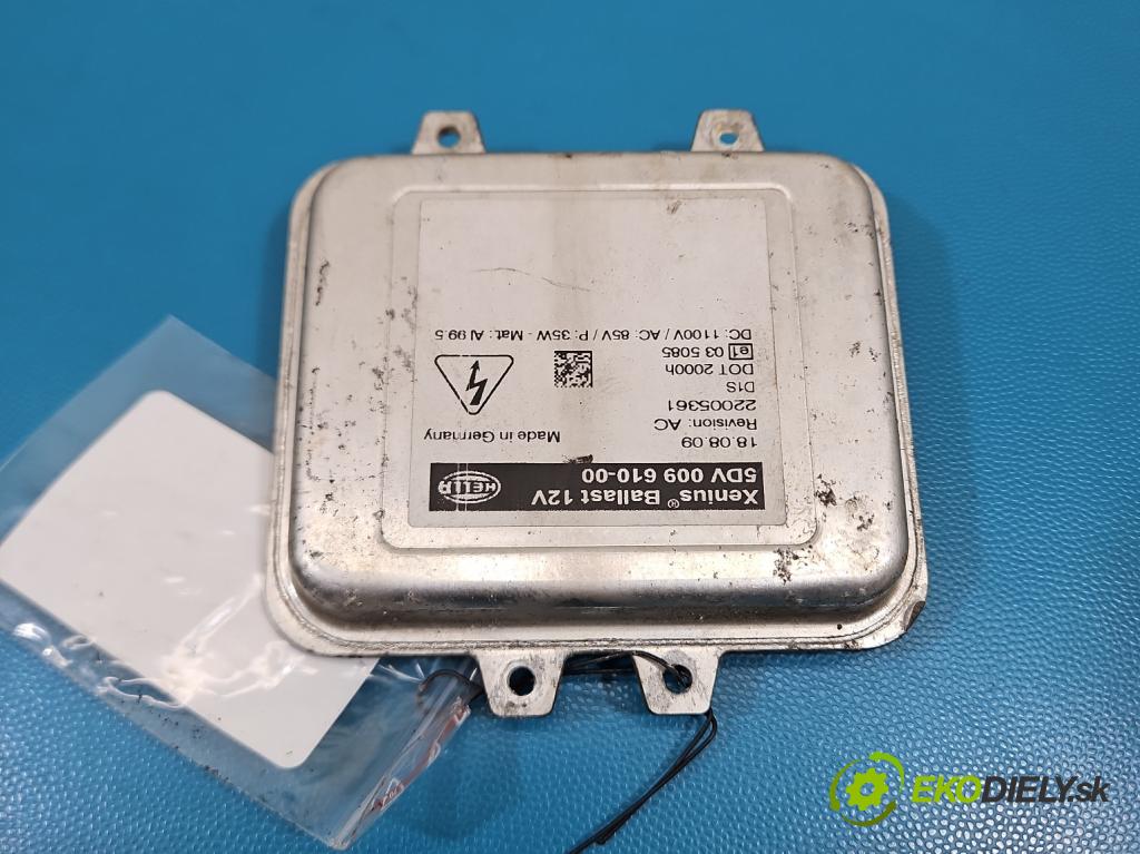 Skoda Octavia II 2004-2013 2.0 TDI 170 HP manual 125 kW 1968 cm3 5- střídač: xenon 5DV009610-00 (Riadiaca jednotka xenónu)