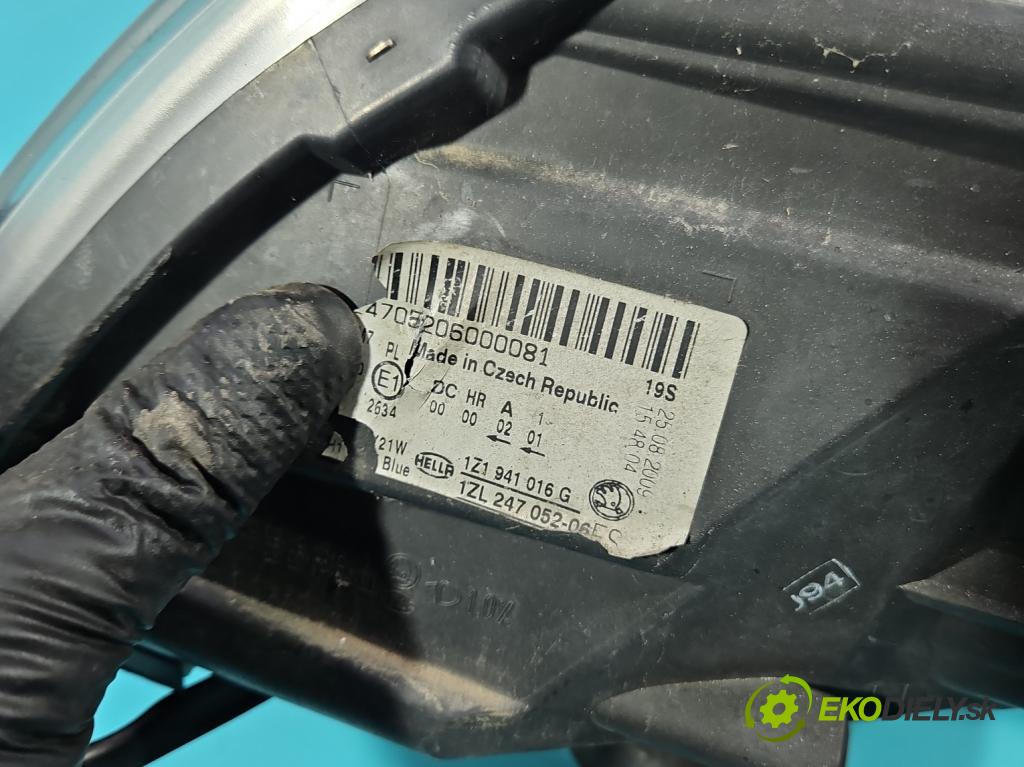 Skoda Octavia II 2004-2013 2.0 TDI 170 HP manual 125 kW 1968 cm3 5- Reflektor: pravý 1Z1941016G (Svetlo predné pravé)