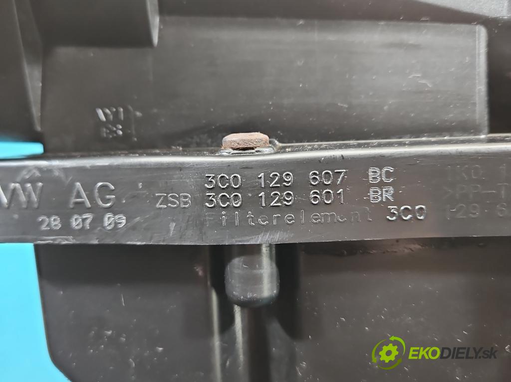 Skoda Octavia II 2004-2013 2.0 TDI 170 HP manual 125 kW 1968 cm3 5- obal filtra vzduchu 3C0129607BC (Obal vzduchového filtra)