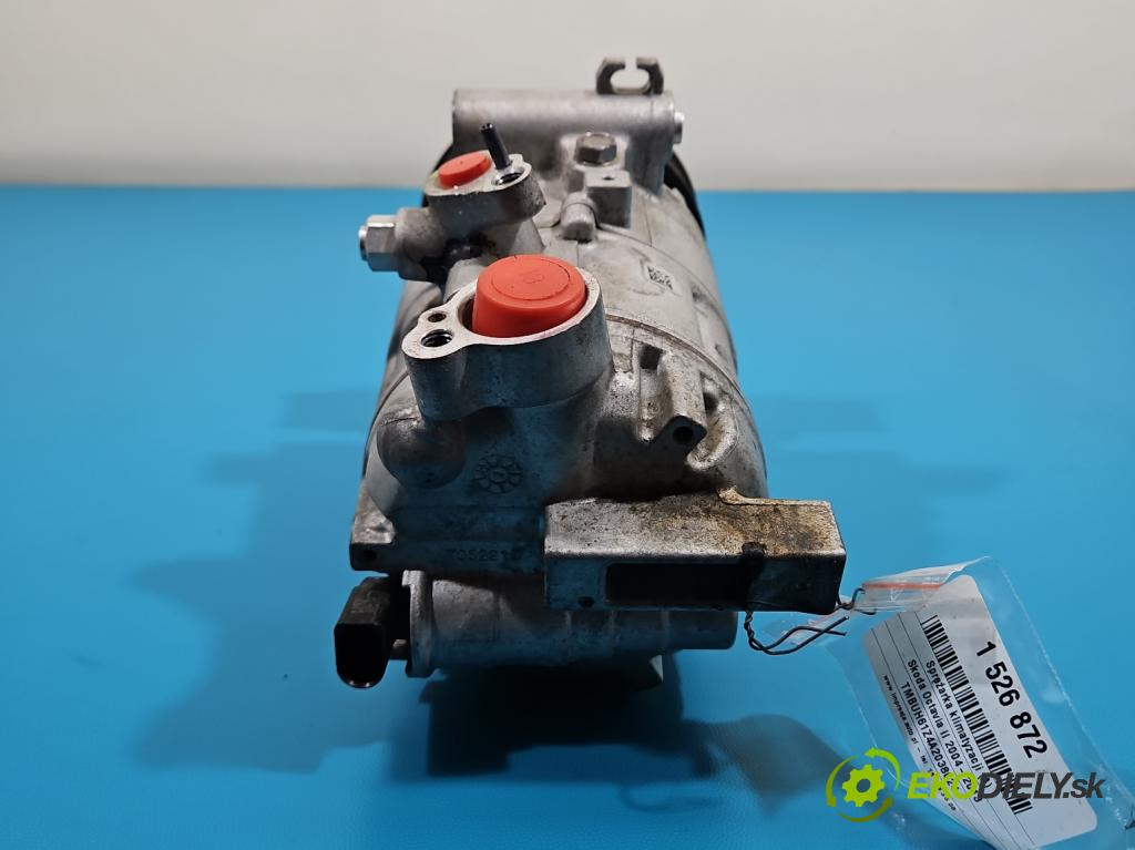 Skoda Octavia II 2004-2013 2.0 TDI 170 hp manual 125 kW 1968 cm3 5- Kompresor: klíma 5N0820803C (Kompresor klimatizace)