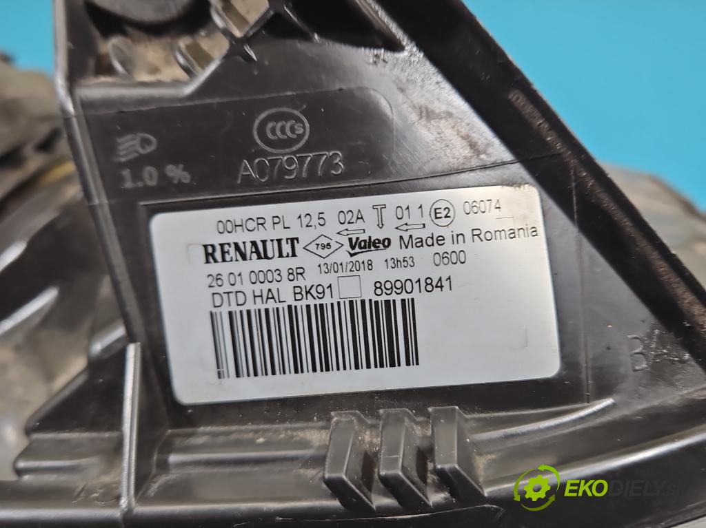 Renault Laguna III 2007-2015 2.0 16V 140 HP manual 103 kW 1997 cm3 5- Reflektor: pravý 260100038R (Svetlo predné pravé)