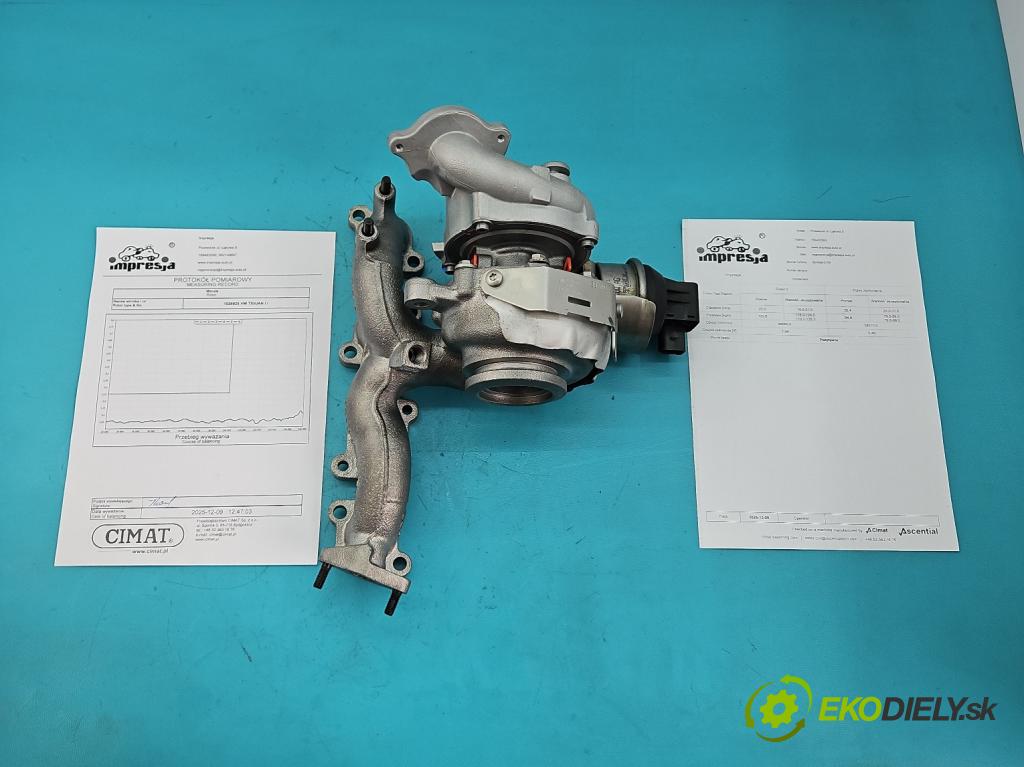 Vw Tiguan I 2007-2016 2.0 TDI 140 HP automatic 103 kW 1968 cm3 5- turbodúchadlo, turbo repasovaná BV43B-0139