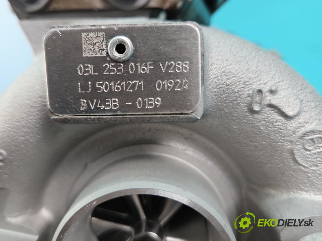 Vw Tiguan I 2007-2016 2.0 TDI 140 HP automatic 103 kW 1968 cm3 5- turbodúchadlo, turbo repasovaná BV43B-0139