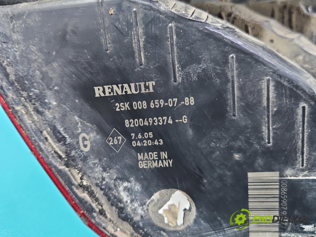 Renault Scenic II 2003-2009 2.0b 135 hp manual 99 kW 1998 cm3 5- světlo zadní levé 8200493374 (Klika dveří ostatní)