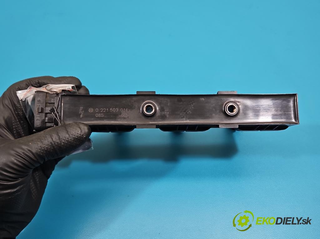 Opel Corsa B 1993-1999 1.0 12v 54 HP manual 40 kW 973 cm3 3- cievka zapaľovacia 0221503014 (Zapaľovacia cievka)