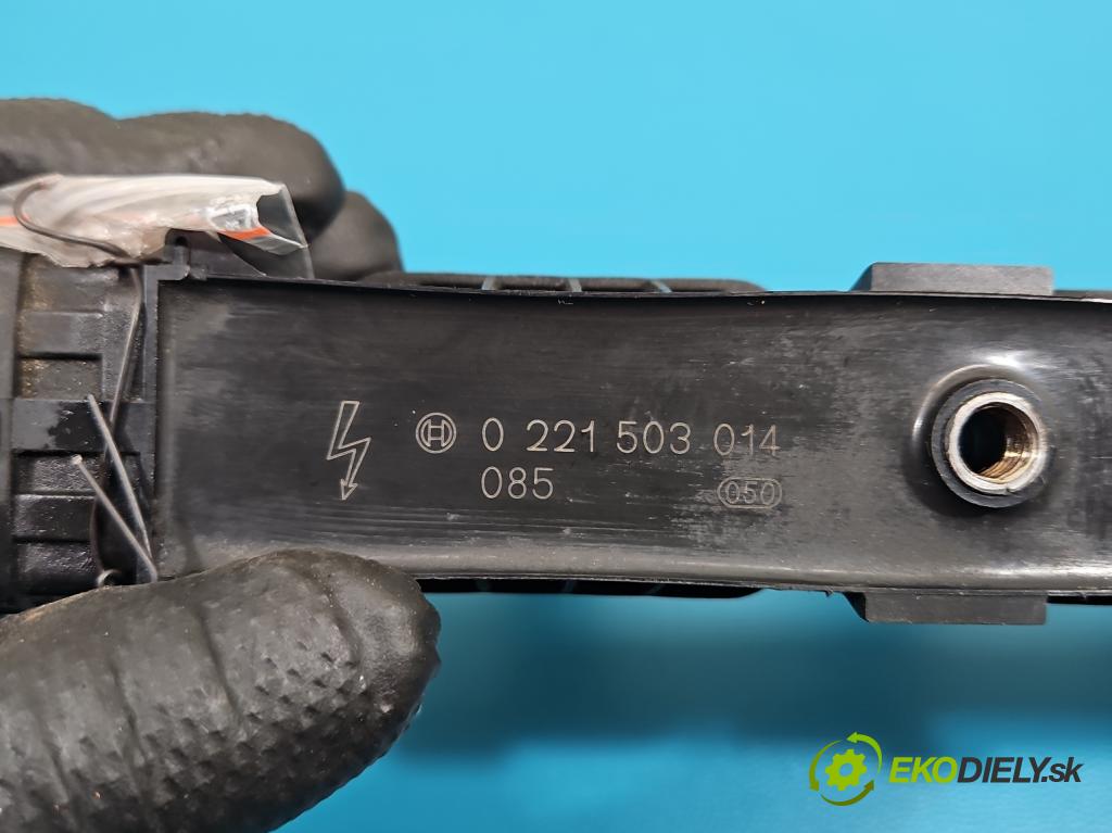 Opel Corsa B 1993-1999 1.0 12v 54 HP manual 40 kW 973 cm3 3- cievka zapaľovacia 0221503014 (Zapaľovacia cievka)