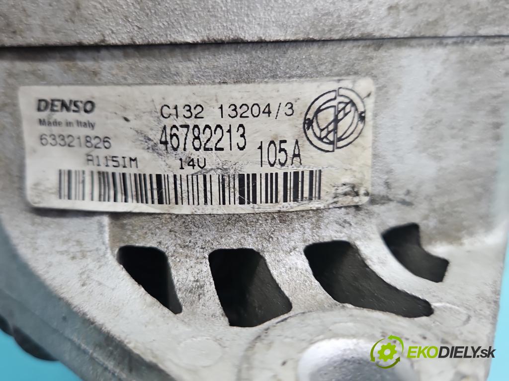 Alfa romeo Gt 1.9 jtd 937A5000 150 HP manual 110 kW 1910 cm3 3- Alternator 46782213 (Alternátor)