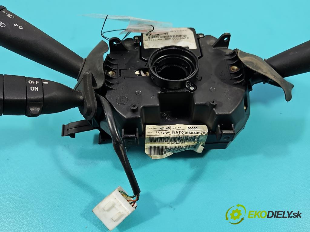 Alfa romeo Gt 1.9 jtd 937A5000 150 HP manual 110 kW 1910 cm3 3- prepínač komplex: 01560405780 (Prepínacie páčky pod volantom)