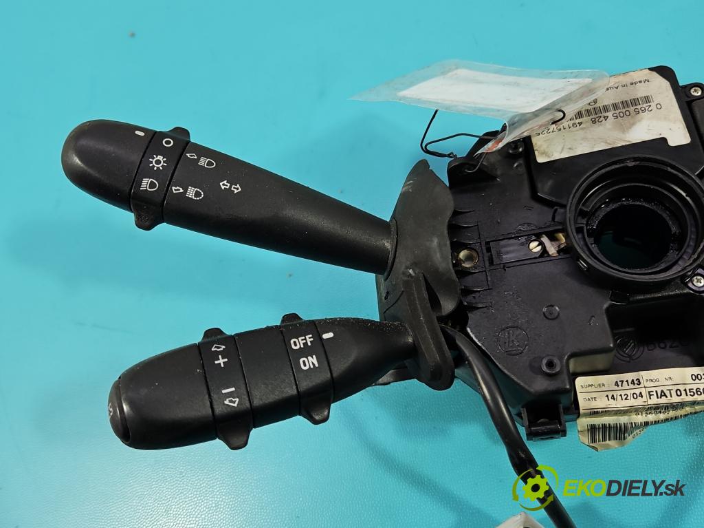 Alfa romeo Gt 1.9 jtd 937A5000 150 HP manual 110 kW 1910 cm3 3- prepínač komplex: 01560405780 (Prepínacie páčky pod volantom)