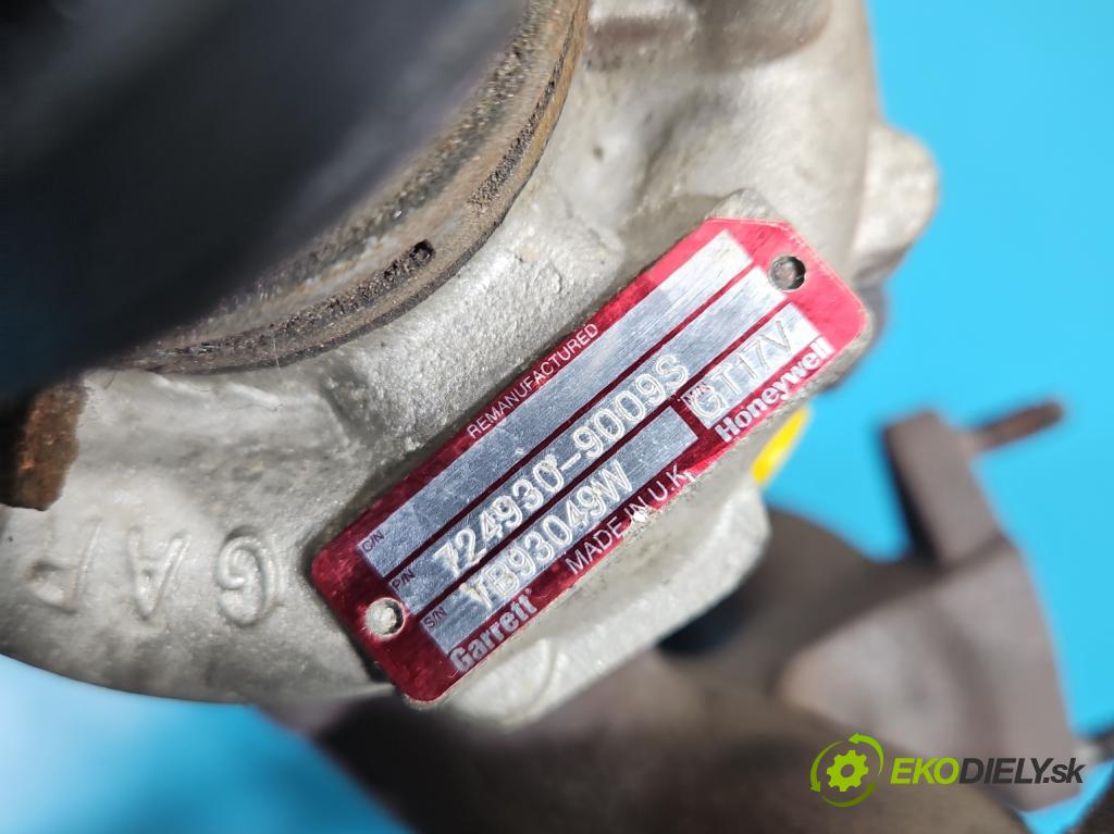 Vw Jetta V 2005-2010 2.0 tdi 140 HP manual 103 kW 1968 cm3 4- turbodúchadlo, turbo 724930-9009S (Turbodúchadlo (kompletné))