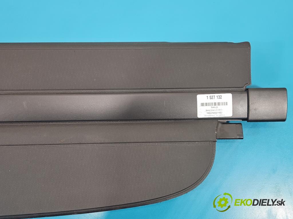 Skoda Octavia III 2013- 1.6 TDI 110 hp manual 81 kW 1598 cm3 5- roleta 5E9867871B (Roleta zavazadlového prostoru)