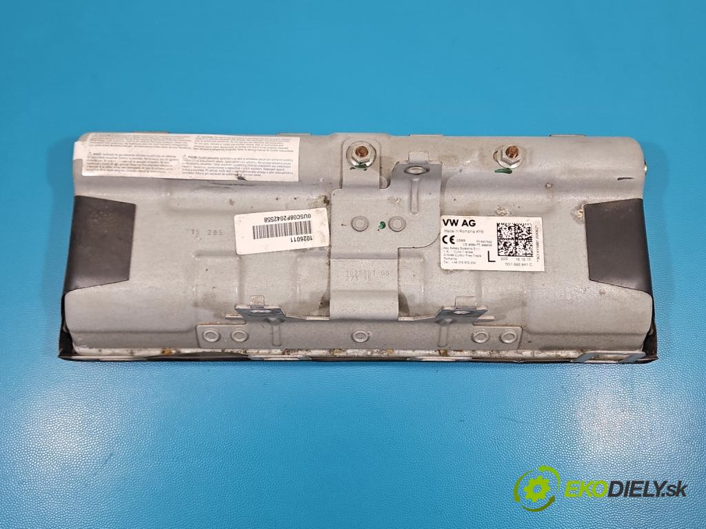 Skoda Octavia III 2013- 1.6 TDI 110 hp manual 81 kW 1598 cm3 5- Polštář: vzduch: 5G1880841C