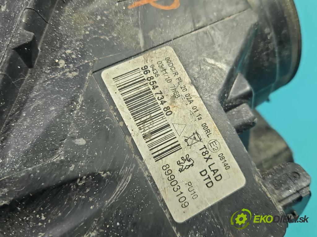 Peugeot 5008 I 2009-2017 2.0 HDI 150 hp manual 110 kW 1997 cm3 5- světlo pravý 9685473480 (Pravé přední světlo)