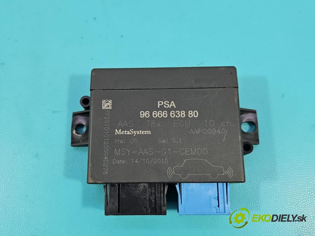 Peugeot 5008 I 2009-2017 2.0 HDI 150 HP manual 110 kW 1997 cm3 5- riadiaca jednotka parkovaní: 9666663880