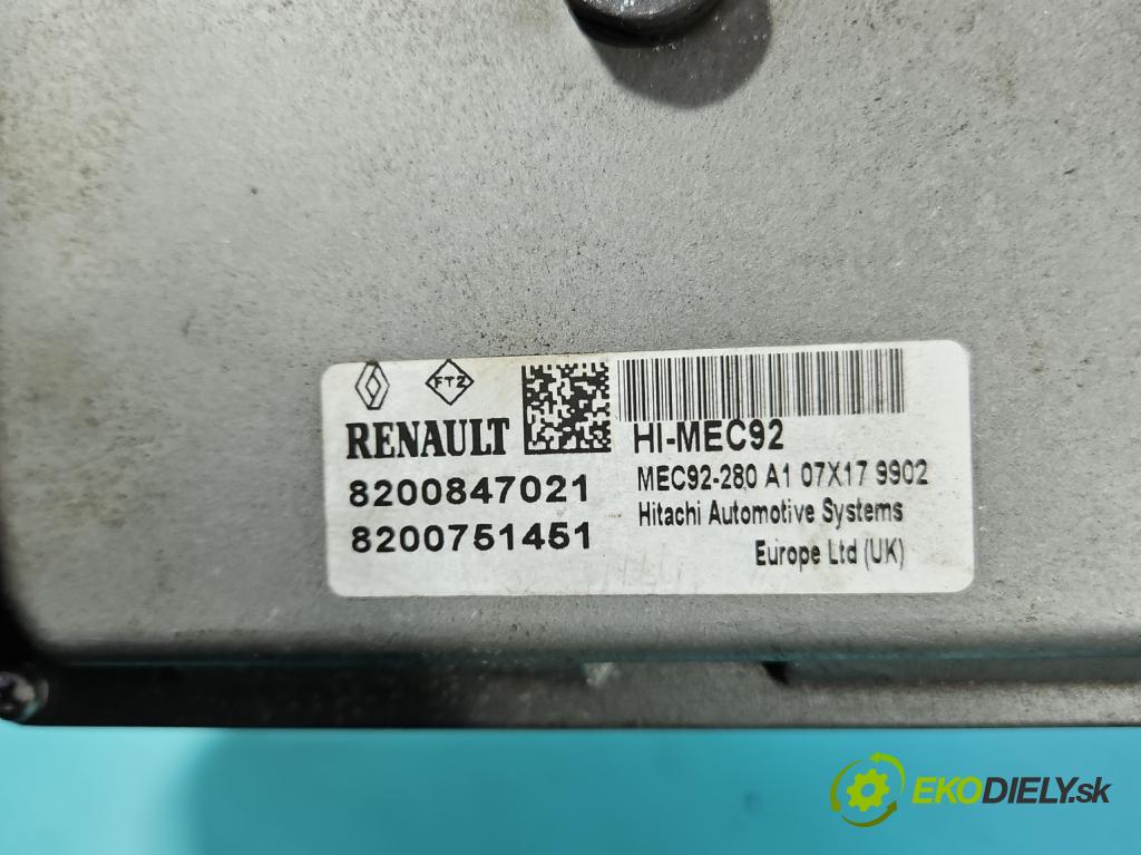 Renault Laguna III 2007-2015 2.0 16V 140 HP manual 103 kW 1997 cm3 5- riadiaca jednotka motora 8200847021