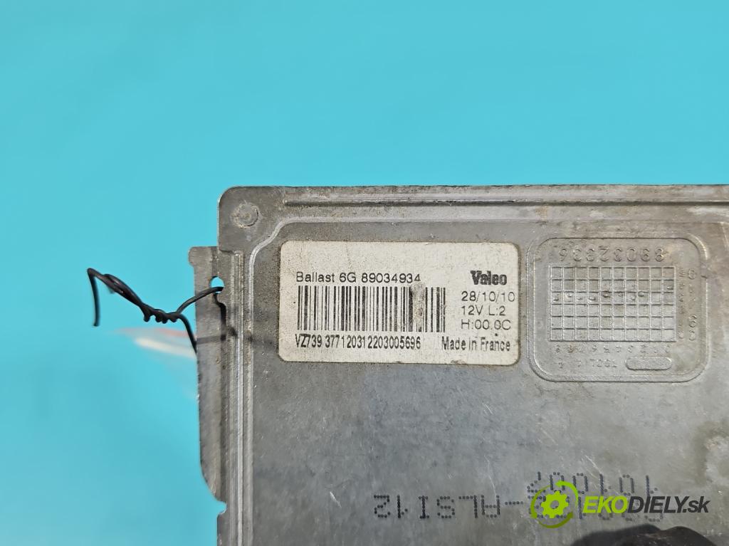 Peugeot 5008 I 2009-2017 2.0 HDI 150 HP manual 110 kW 1997 cm3 5- střídač: xenon 89034934 (Riadiaca jednotka xenónu)
