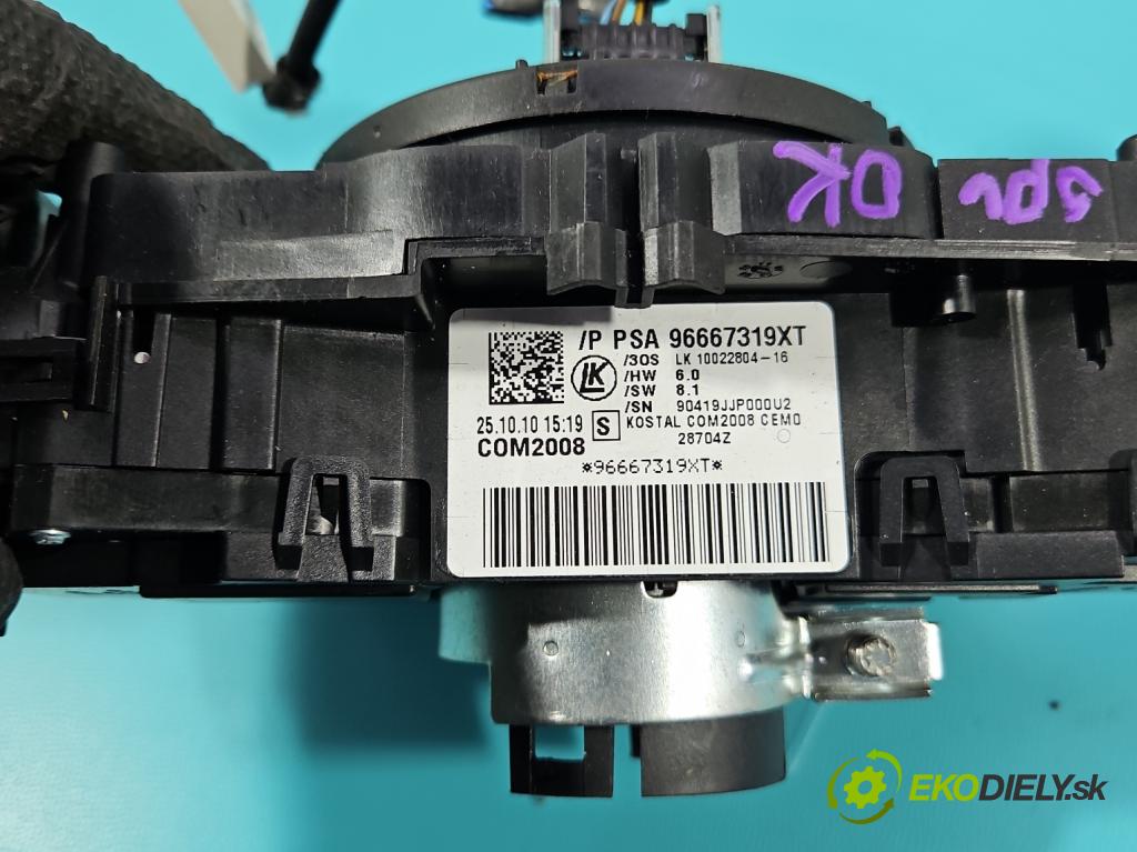 Peugeot 5008 I 2009-2017 2.0 HDI 150 HP manual 110 kW 1997 cm3 5- prepínač komplex: 96667319XT (Prepínacie páčky pod volantom)