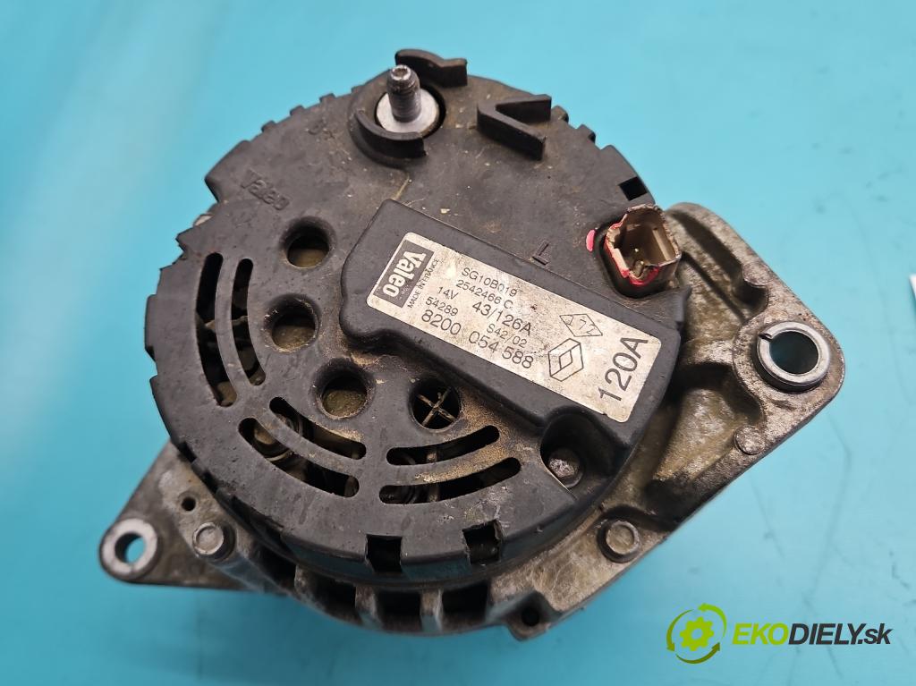 Renault Scenic I 1996-2003 1.9 DCI 102 HP manual 75 kW 1870 cm3 5- Alternator 8200054588 (Alternátor)