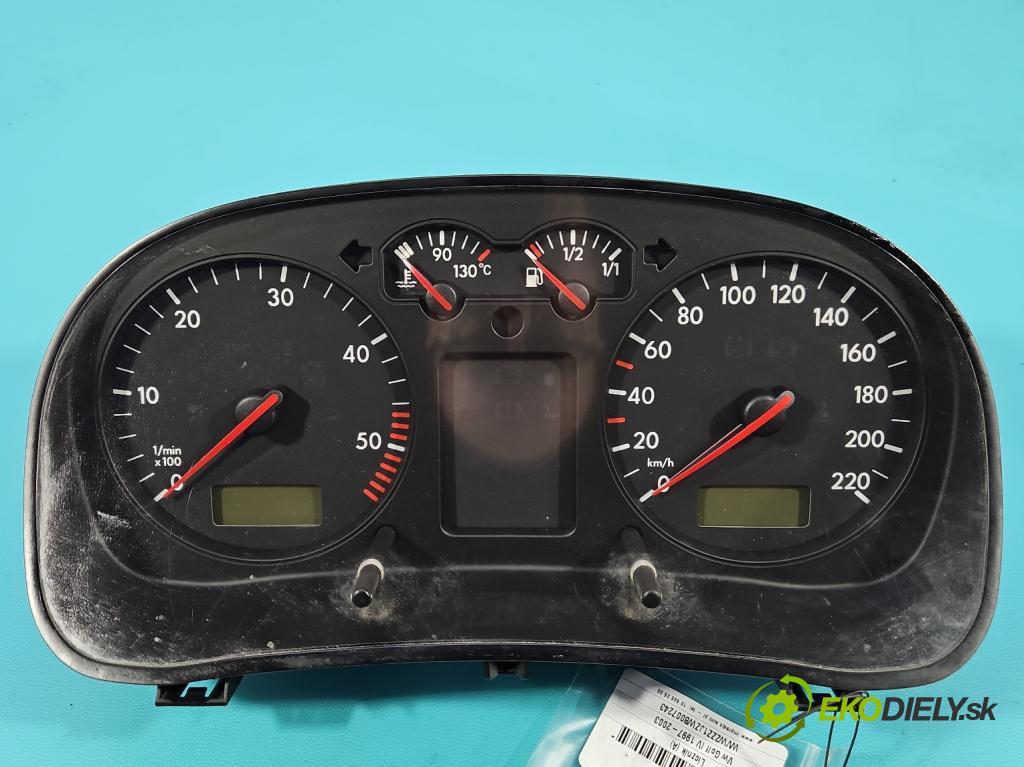 Vw Golf IV 1997-2003 1.9 TDI 110 HP manual 81 kW 1896 cm3 5- prístrojovka/ budíky 1J0919860B (Prístrojová doska)