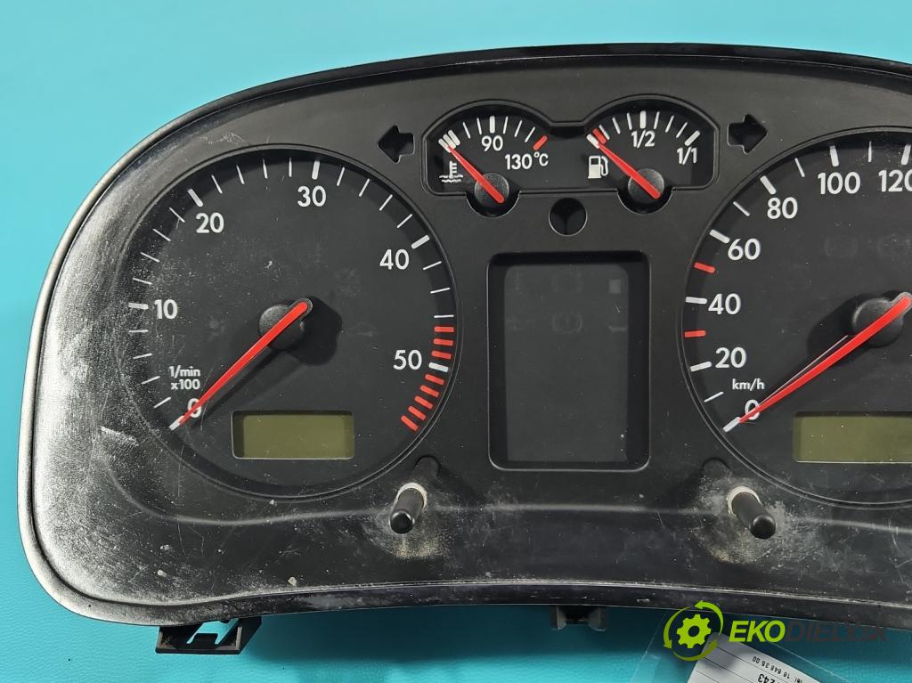 Vw Golf IV 1997-2003 1.9 TDI 110 HP manual 81 kW 1896 cm3 5- prístrojovka/ budíky 1J0919860B (Prístrojová doska)