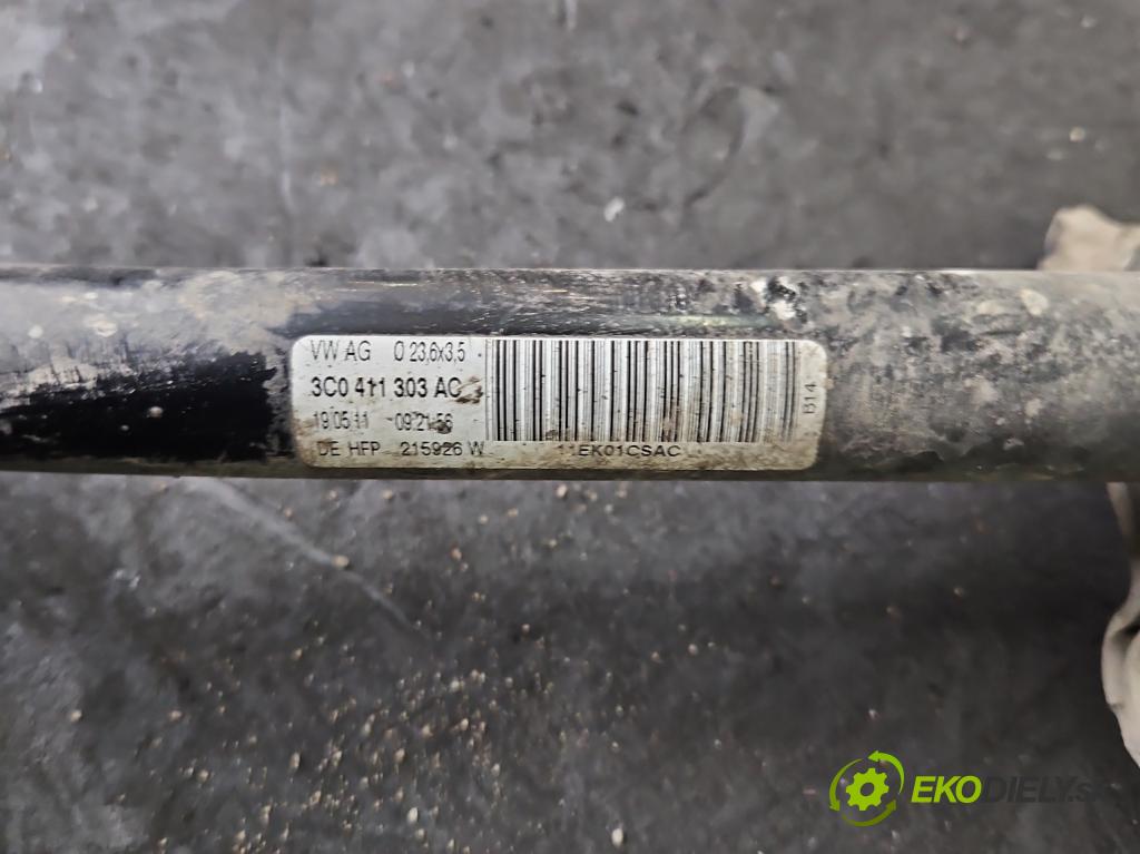 Vw Passat B7 2010-2014 2.0 TSI 211KM automatic 155 kW 1984 cm3 5- tyč stabilizátoru 3C0411303AC (Přední stabilizátor)