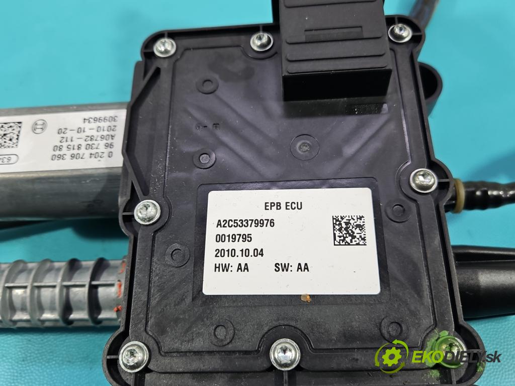 Peugeot 5008 I 2009-2017 2.0 HDI 150 HP manual 110 kW 1997 cm3 5- Brzda manuál: elektrický: 0204706360 (Ručná brzda)