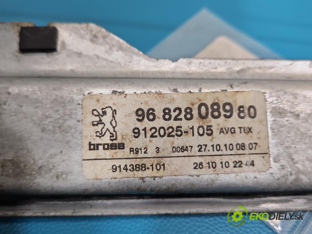 Peugeot 5008 I 2009-2017 2.0 HDI 150 HP manual 110 kW 1997 cm3 5- mechanizmus okna predné ľavý 9682808980