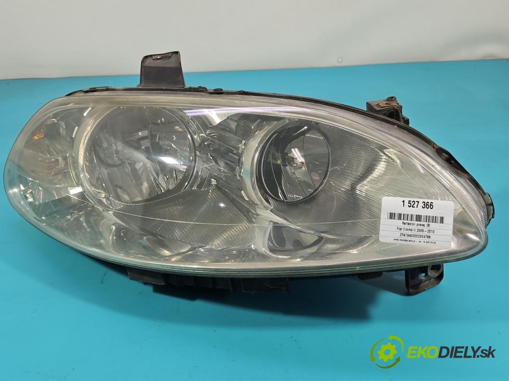 Fiat Croma II 2005-2010 1.9 jtd 150 HP manual 110 kW 1910 cm3 5- Reflektor: pravý  (Svetlo predné pravé)
