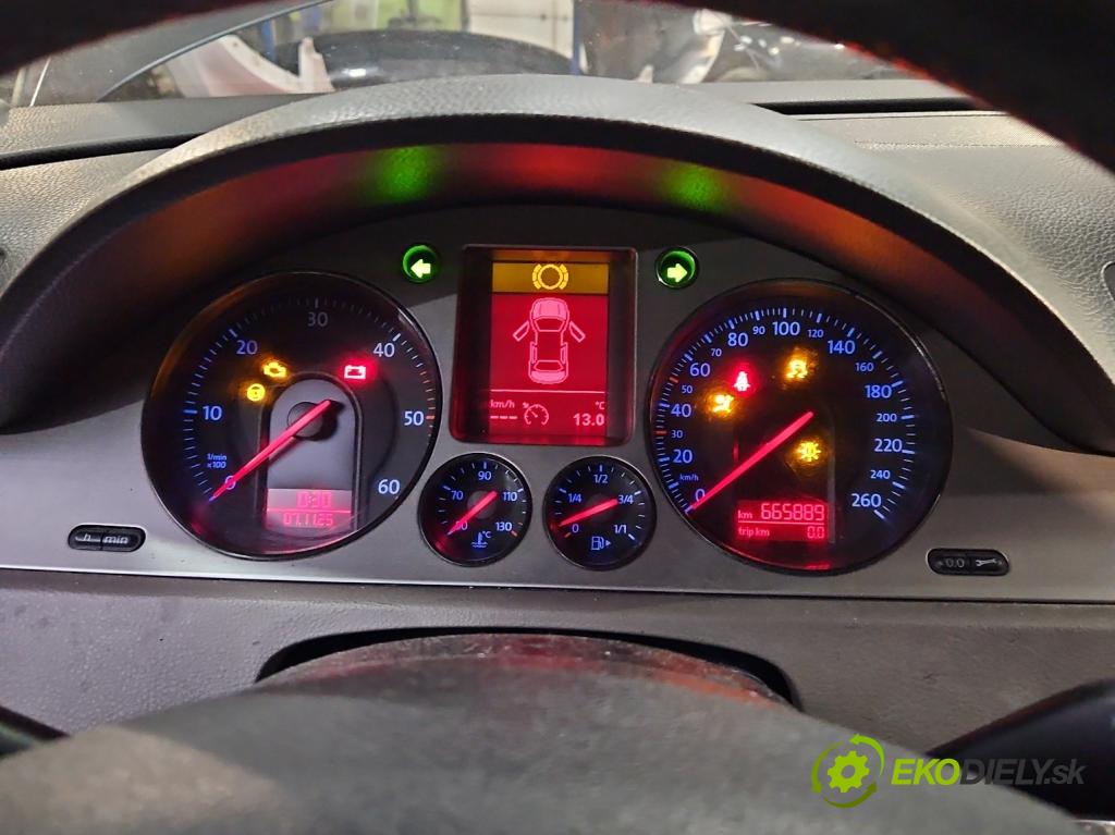Vw Passat B6 2005-2010 1.9 TDI 105 HP manual 77 kW 1896 cm3 4- prístrojovka/ budíky 3C0920871E (Prístrojová doska)