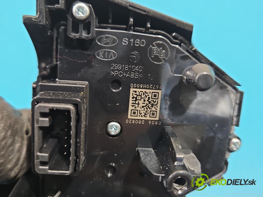Kia Rio IV 2016-2023 1.2 16V 84KM manual 61.8 kW 1197 cm3 5- prepínač multifunkční: řízení: 299181022 (Prepínacie páčky pod volantom)