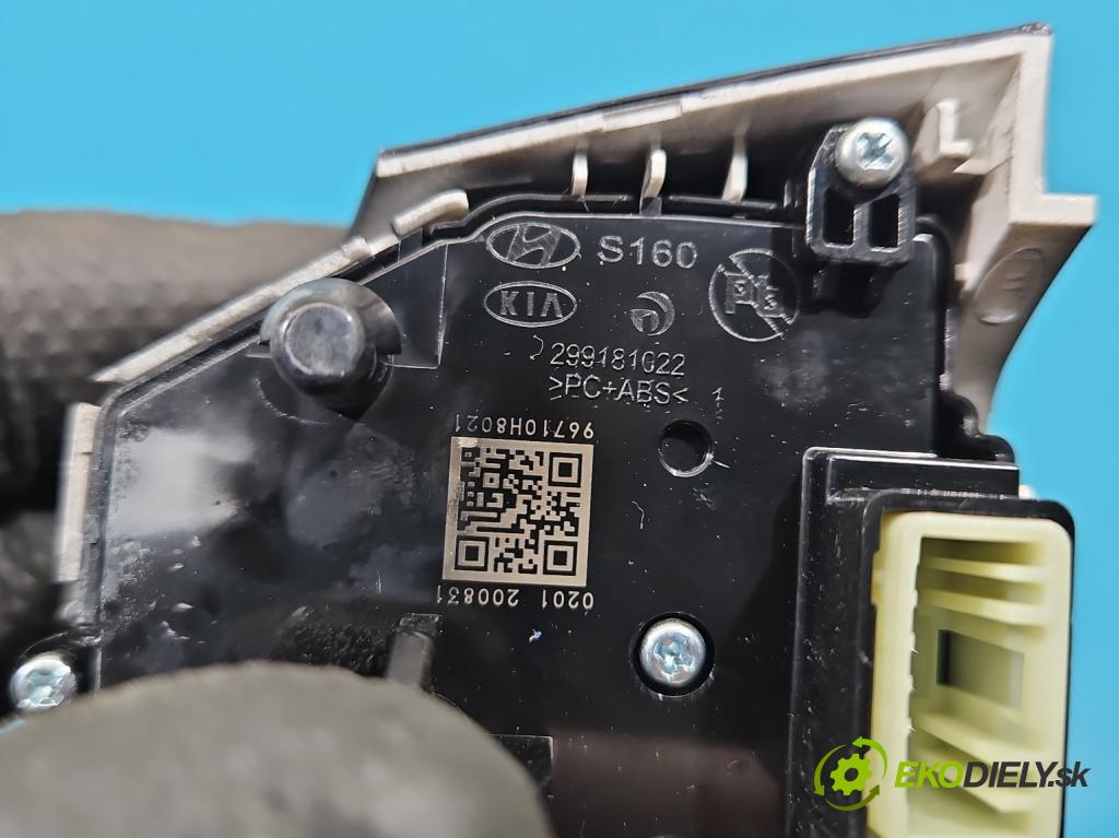 Kia Rio IV 2016-2023 1.2 16V 84KM manual 61.8 kW 1197 cm3 5- prepínač multifunkční: řízení: 299181022 (Prepínacie páčky pod volantom)