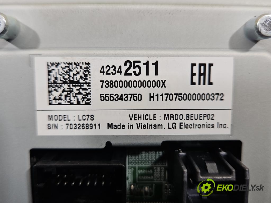 Opel Astra V  2015-2022 1.4 T 125 HP manual 92 kW 1399 cm3 5- Zobrazit: 42342511 (Prístrojová doska)