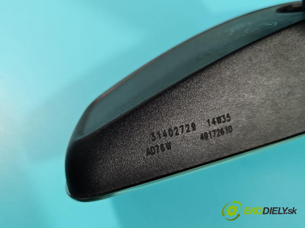 Volvo S60 II 2010-2018 2.0 D4 181KM automatic 133 kW 1969 cm3 4- zpětné zrcátko vnitřní 31402729 (Vnitřní zpětné zrcátko)