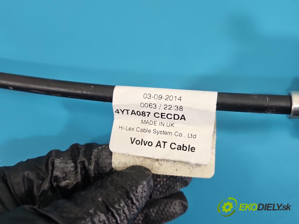 Volvo S60 II 2010-2018 2.0 D4 181KM automatic 133 kW 1969 cm3 4- Páka: Změny: stupeň,rýchlosť 31367685 (Rýchlostná páka (kulisa))