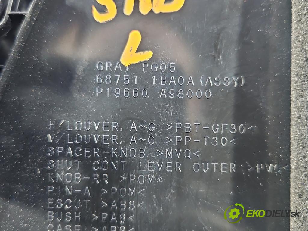 Infiniti QX50 2013-2015 3.7 V6 320KM automatic 235 kW 3696 cm3 5- Mřížka: kúrenia stredová P19660A98000 (Mriežka kúrenia (fukár))