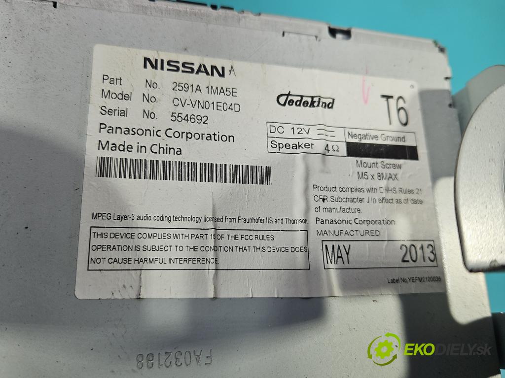 Infiniti QX50 2013-2015 3.7 V6 320KM automatic 235 kW 3696 cm3 5- Radio originál 2591A1MA5E