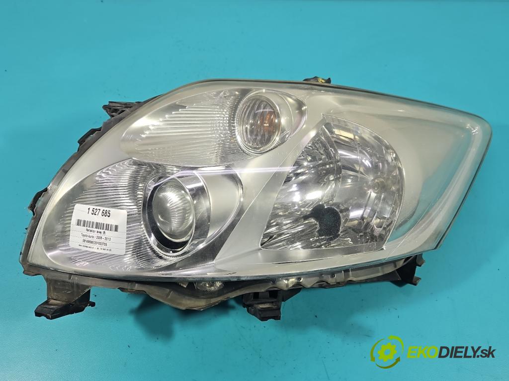 Toyota Auris I 2006-2013 1.4 VVT-I: 97KM manual 71 kW 1398 cm3 5- Reflektor: ľavý 81150-02460 (Kľučka dverí ostatné)