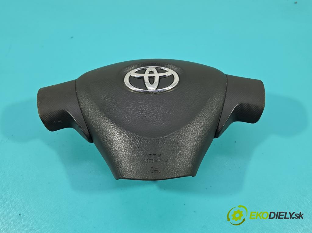 Toyota Auris I 2006-2013 1.4 VVT-I: 97KM manual 71 kW 1398 cm3 5- airbag vzduch: Řidiči: 45130-02280-B0 (Airbag)