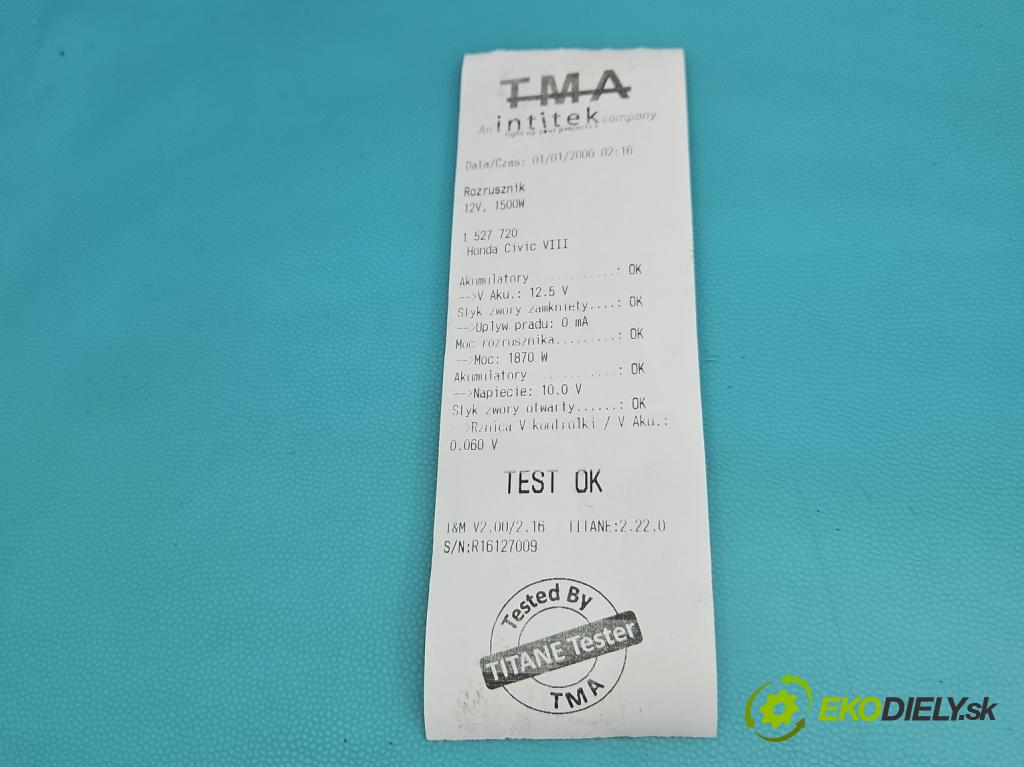 Honda Civic VIII 2006-2011 1.4 16V 95 HP automatic 70 kW 1339 cm3 4- štartér SM-71003 (Štartér)