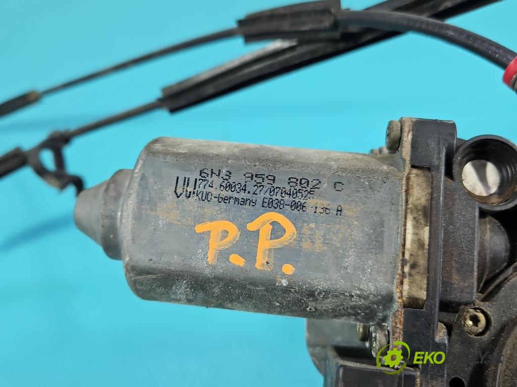 Vw Polo III 6N 1994-2001 1.4 mpi 60 HP manual 44 kW 1390 cm3 3- mechanizmus okna predné pravý