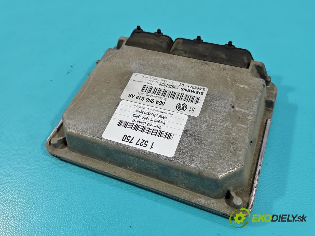 Vw Golf IV 1997-2003 1.6 SR 101 HP manual 74 kW 1595 cm3 5- riadiaca jednotka motora 06A906019AK