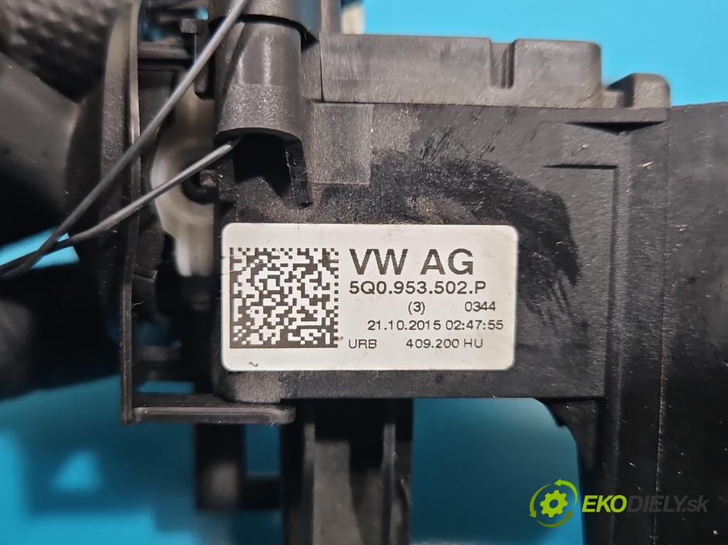 Skoda Octavia III 2013- 1.6 TDI 110 HP manual 81 kW 1598 cm3 5- prepínač komplex: 5Q0953502P (Prepínacie páčky pod volantom)