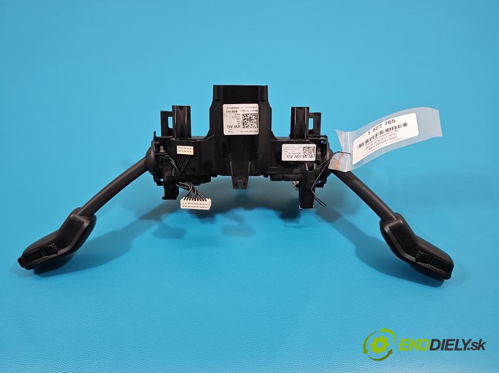 Skoda Octavia III 2013- 1.6 TDI 110 HP manual 81 kW 1598 cm3 5- prepínač komplex: 5Q0953502P (Prepínacie páčky pod volantom)