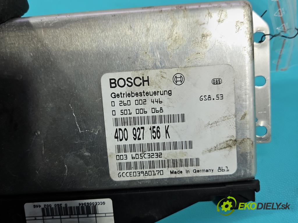 Audi A8 D2 1994-2002 4.2 V8 299KM automatic 220 kW 4172 cm3 4- riadiaca jednotka motora 4D0927156K