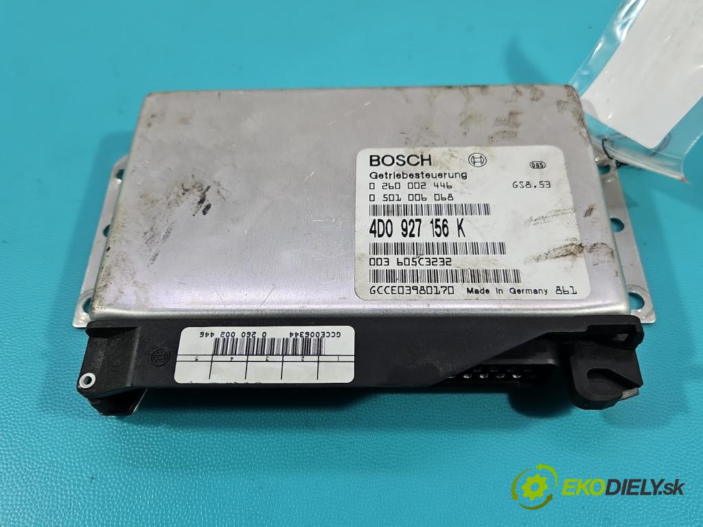 Audi A8 D2 1994-2002 4.2 V8 299KM automatic 220 kW 4172 cm3 4- riadiaca jednotka motora 4D0927156K