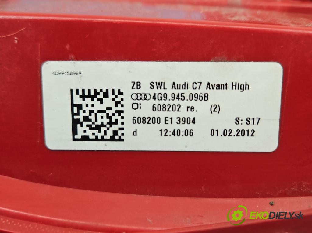 Audi A6 C7 2011-2018 3.0 TDI 204 hp automatic 150 kW 2967 cm3 5- světlo zadní pravé 4G9945096B (Klika dveří ostatní)