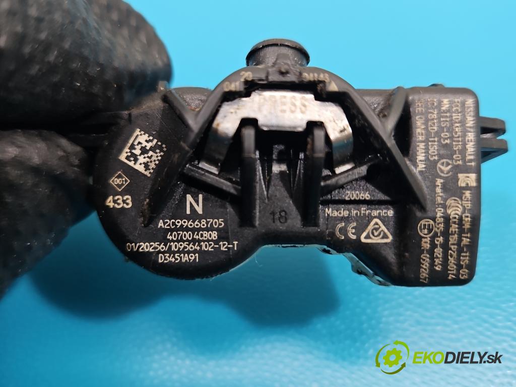 Renault Kadjar 2015-2022 1.3 140 HP automatic 103 kW 1332 cm3 5- snímač tlak: pneumatika A2C99668705 (Snímač tlaku v pneumatike)