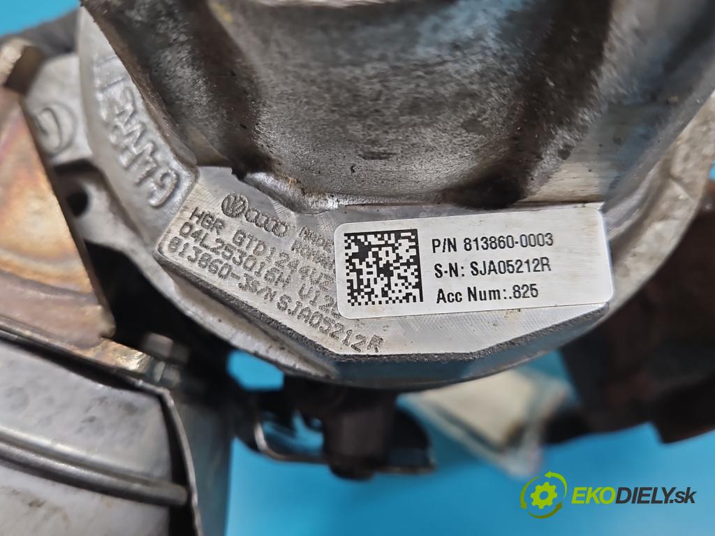 Skoda Octavia III 2013- 1.6 TDI 110 HP manual 81 kW 1598 cm3 5- turbodúchadlo, turbo 813860-0003 (Turbodúchadlo (kompletné))